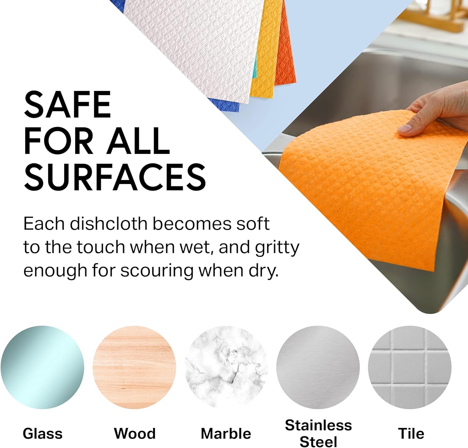 Swedish dishcloths for the kitchen – reusable, washable & eco-friendly